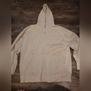 Adidas mens botanically died 2XL oversized hoodie oat/green no string